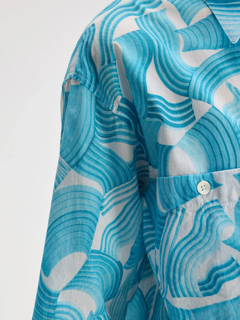 Bellerose Franky Shirt in Turquoise