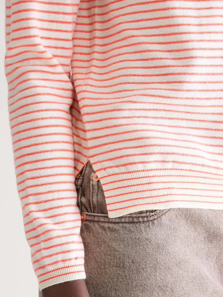 Bellerose Gop Stripe Sweater in Tangerine