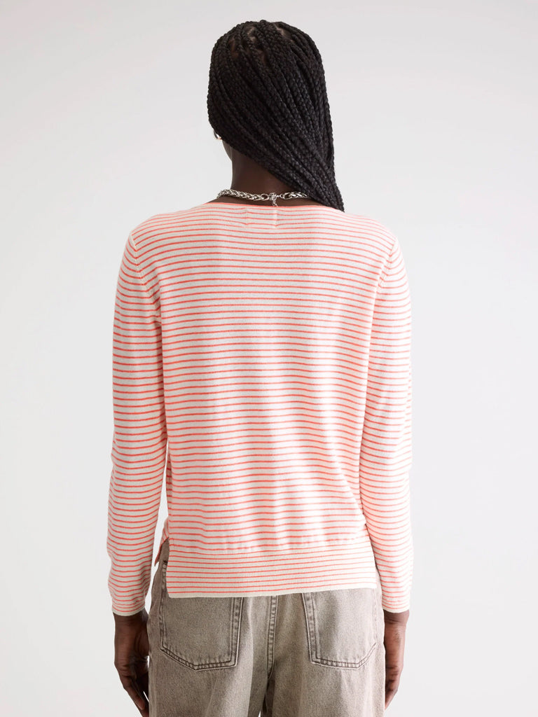 Bellerose Gop Stripe Sweater in Tangerine