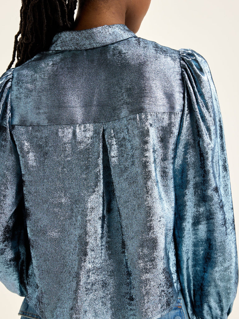 Bellerose Howland Metallic Shirt in Acier