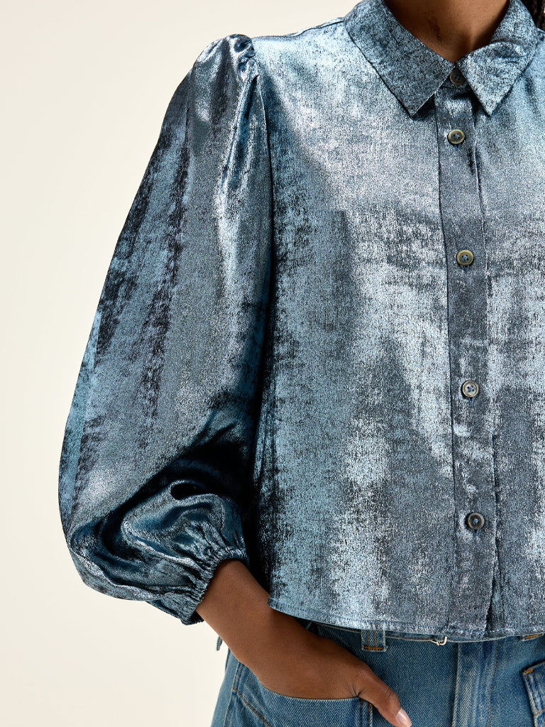 Bellerose Howland Metallic Shirt in Acier