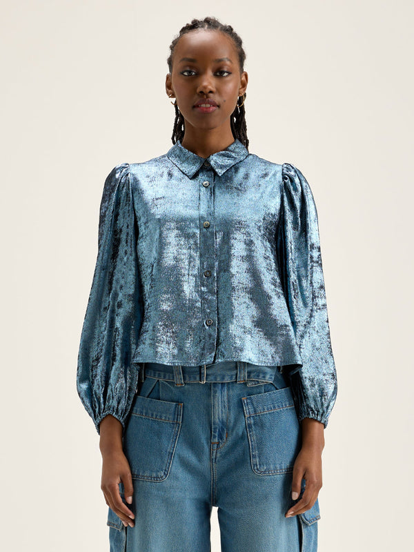 Bellerose Howland Metallic Shirt in Acier