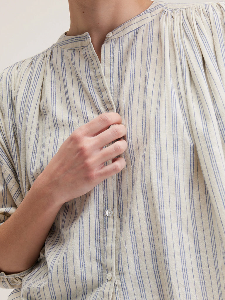 Bellerose Ink Blouse in Ticking Stripe