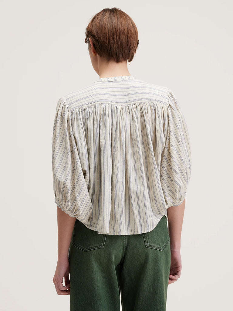 Bellerose Ink Blouse in Ticking Stripe