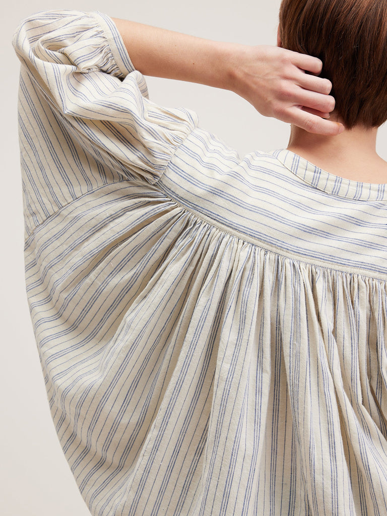 Bellerose Ink Blouse in Ticking Stripe