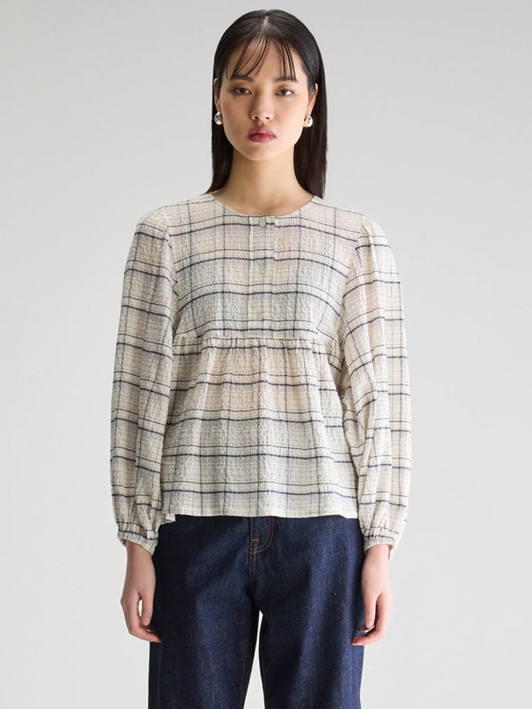 Bellerose Joao Blouse in Check Blue