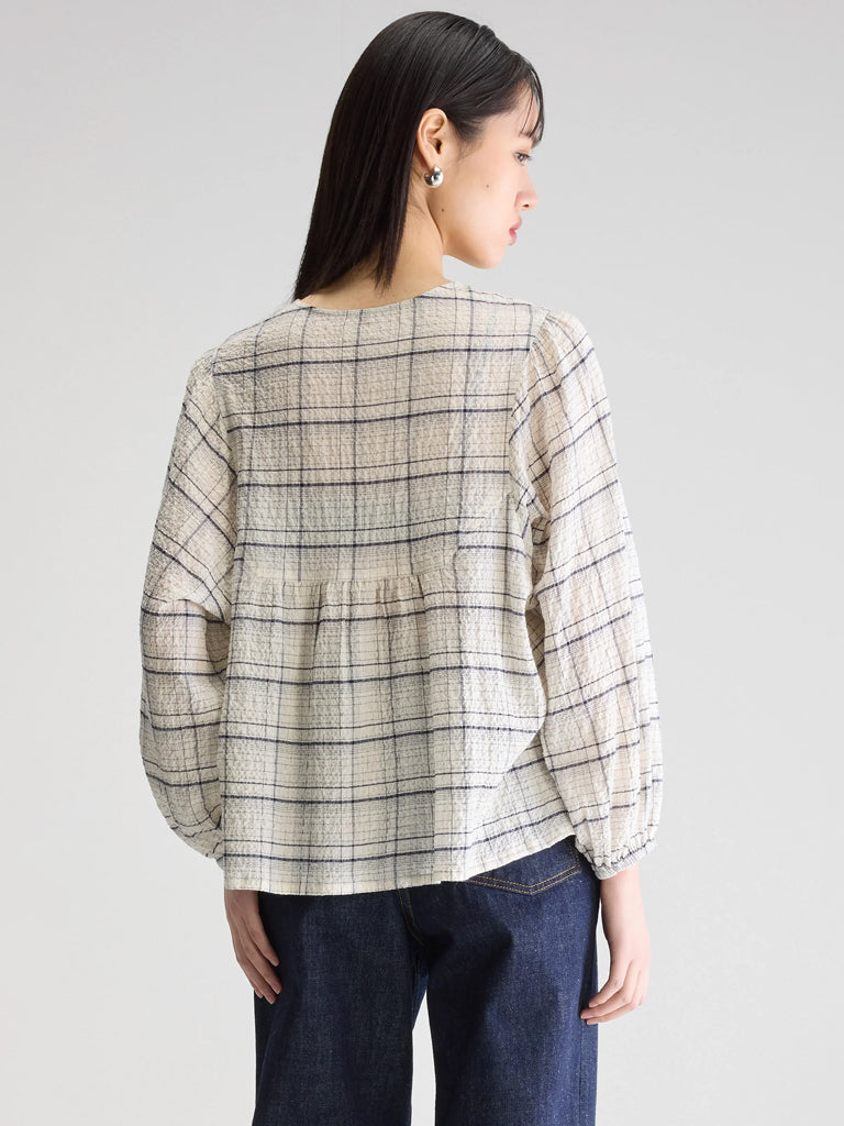 Bellerose Joao Blouse in Check Blue