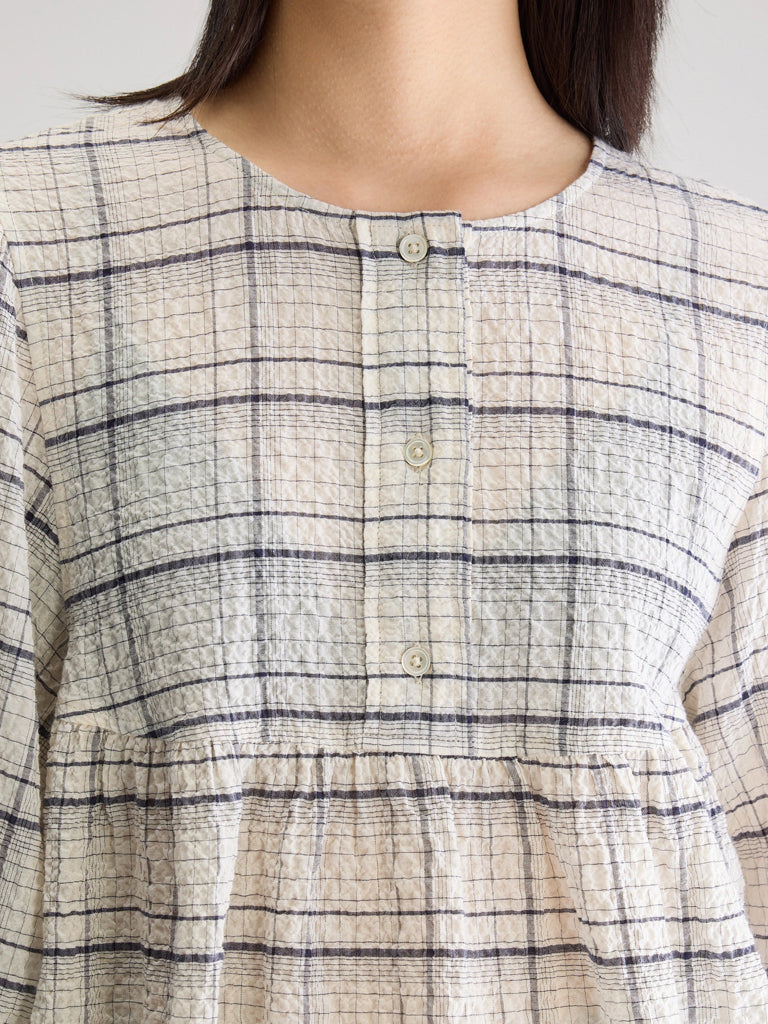 Bellerose Joao Blouse in Check Blue