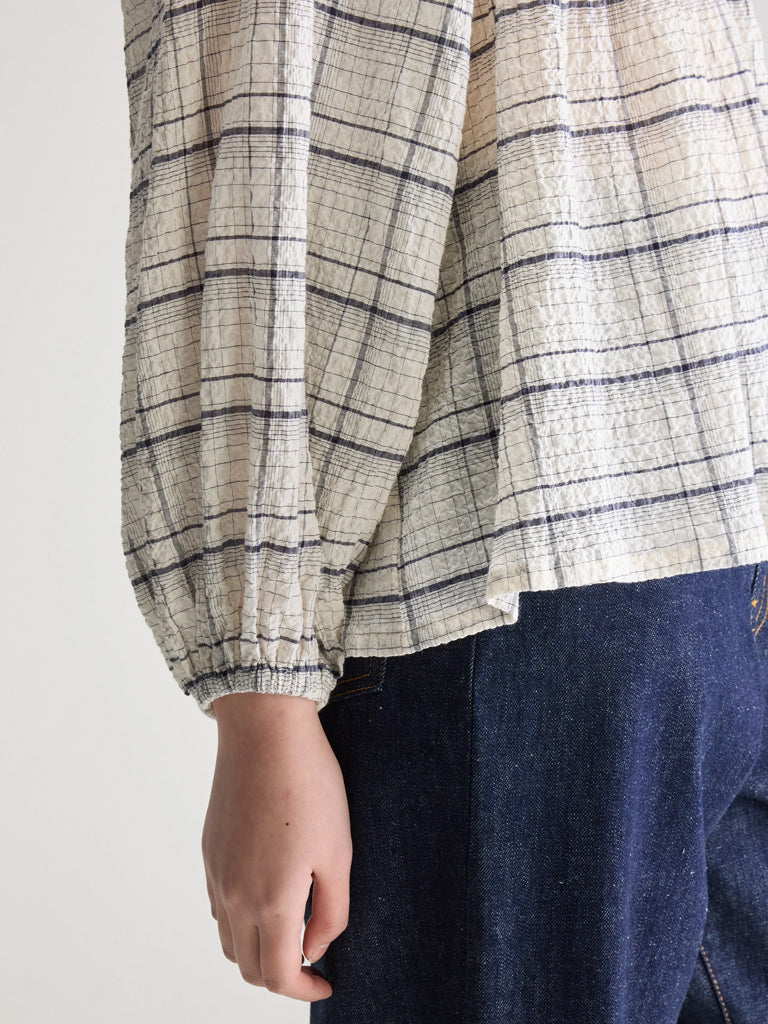 Bellerose Joao Blouse in Check Blue