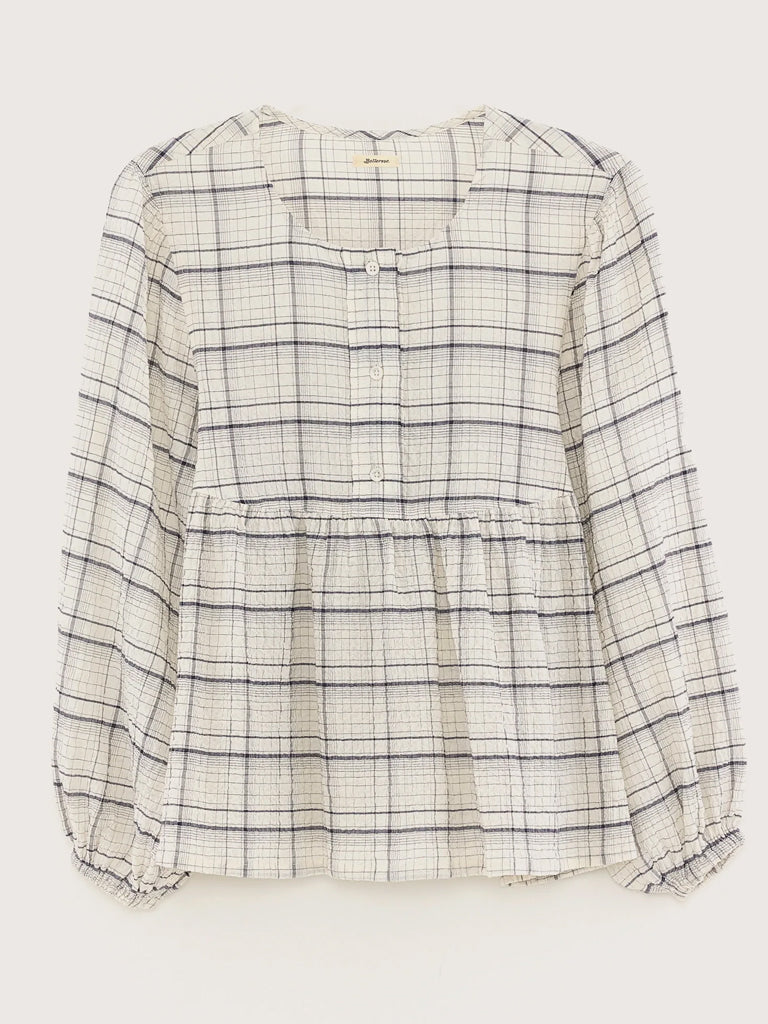 Bellerose Joao Blouse in Check Blue