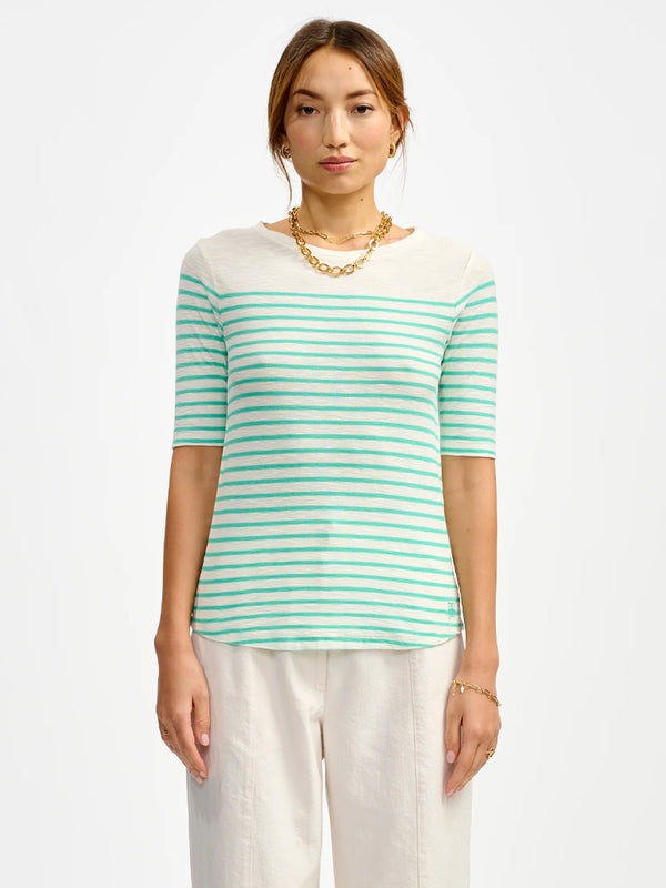 Bellerose Mias Stripe T-Shirt in Stripe Green