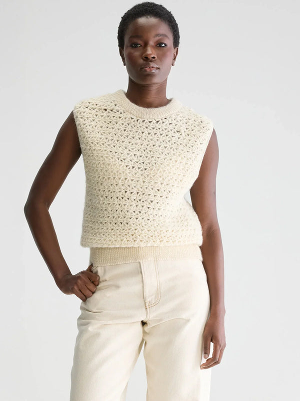 Bellerose Moony Knit Vest in Tofu