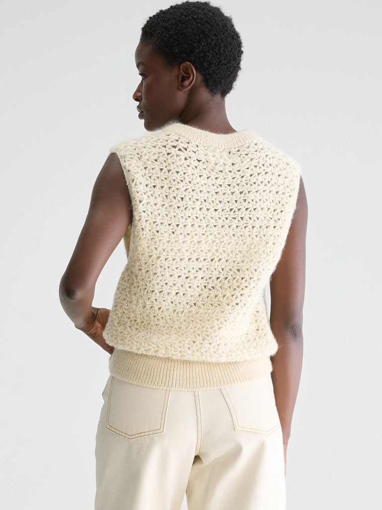 Bellerose Moony Knit Vest in Tofu - Main Image