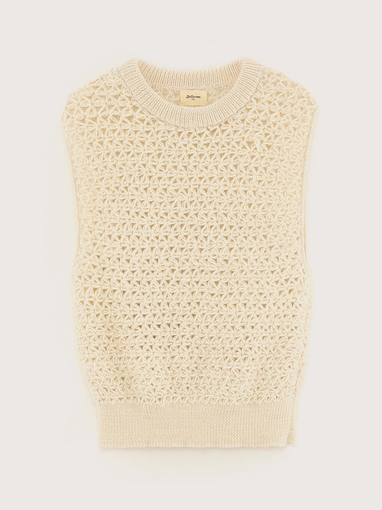 Bellerose Moony Knit Vest in Tofu