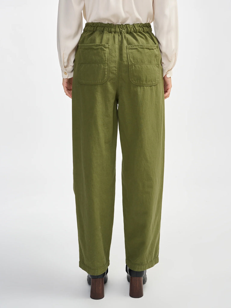 Bellerose Pasop Twill Trousers in Army