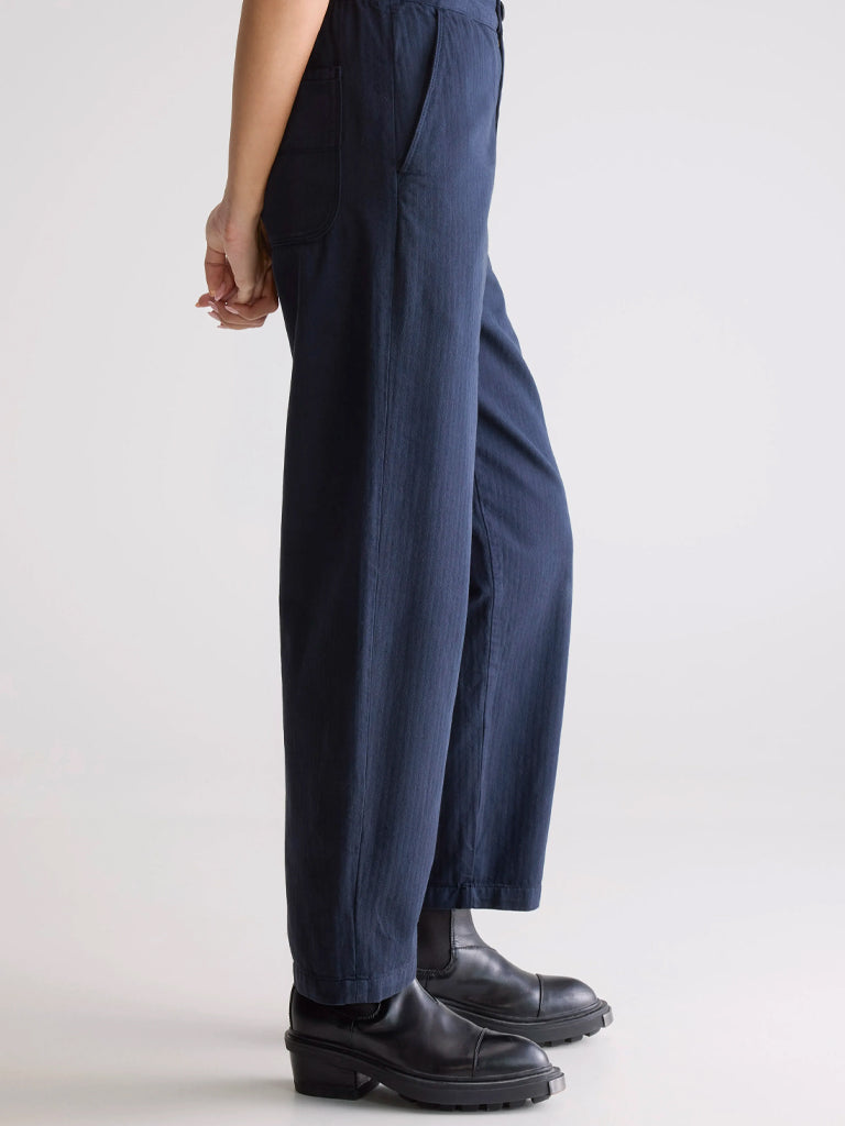 Bellerose Pasop Twill Trousers in Navy