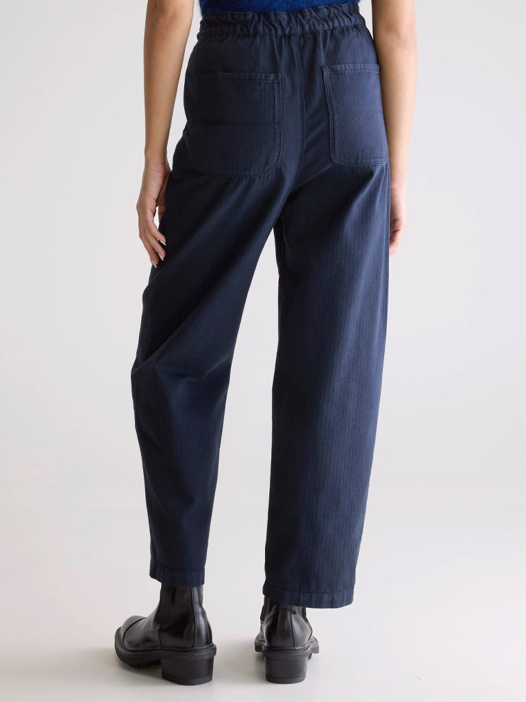 Bellerose Pasop Twill Trousers in Navy