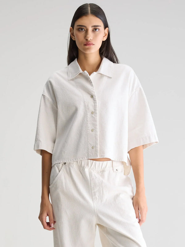 Bellerose Pool Overshirt in Vintage White