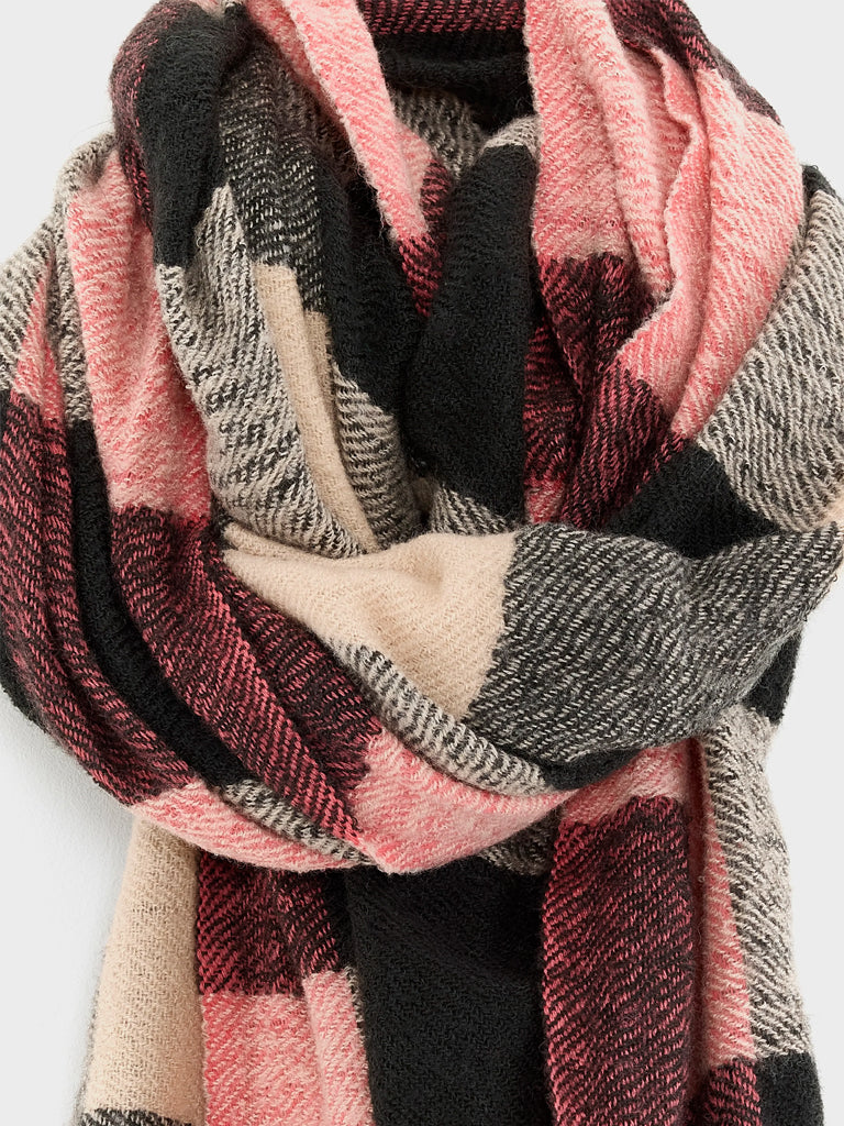 Bellerose Sidor Scarf in Check Navy
