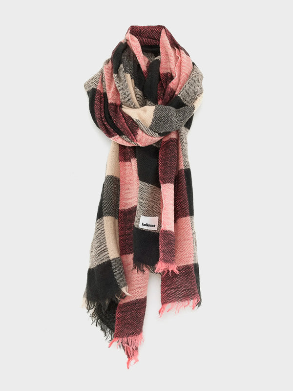 Bellerose Sidor Scarf in Check Navy
