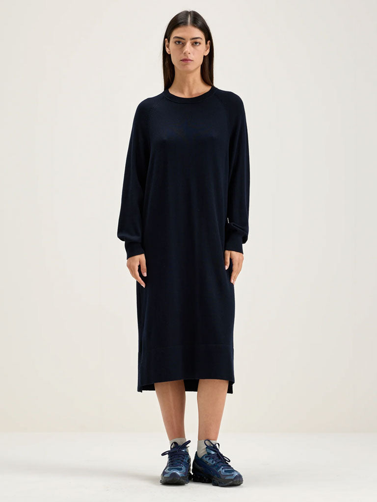 Bellerose Sinc Merino Dress in Navy