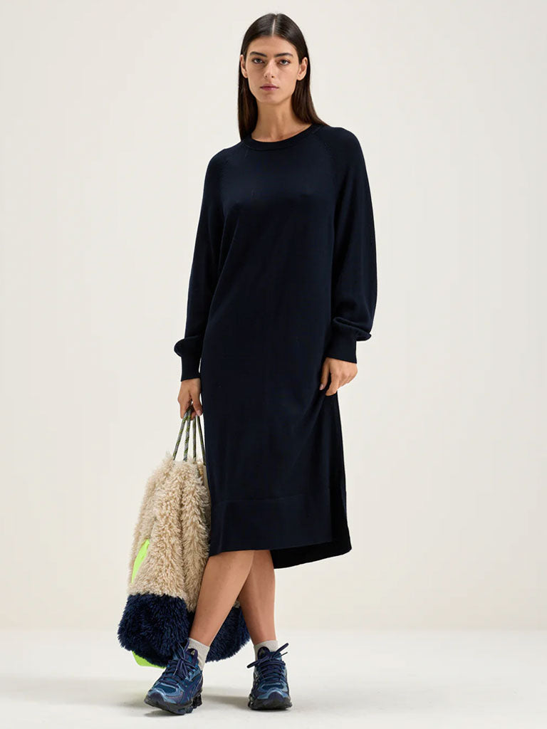 Bellerose Sinc Merino Dress in Navy