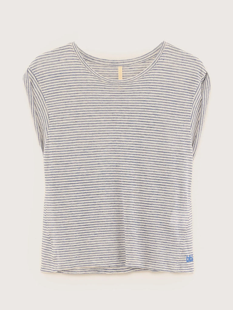 Bellerose Vlyn Stripe T-Shirt in Blue