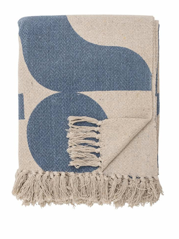 Bloomingville Agno Throw in Blue