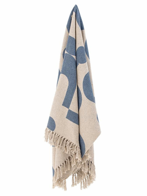 Bloomingville Agno Throw in Blue