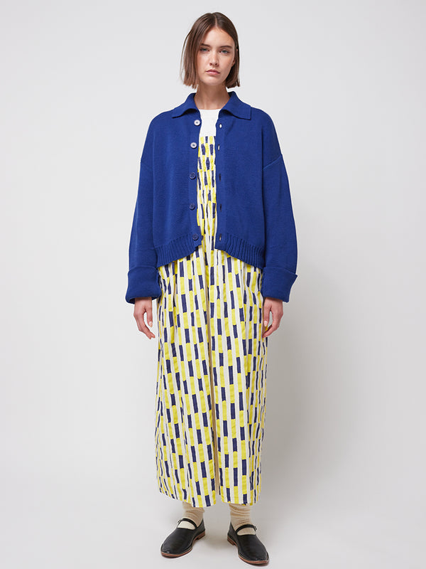 Bobo Choses Brush Strokes Dress in Blue Yellow