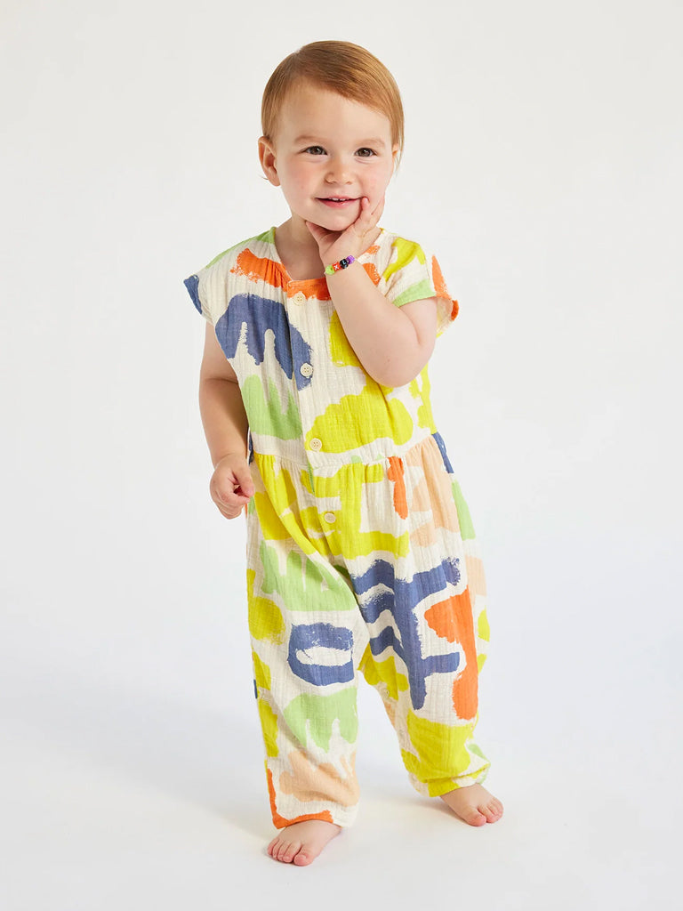 Bobo Choses Carnival Woven Overall in Off White