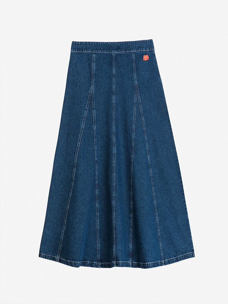 Bobo Choses Flared Skirt in Denim