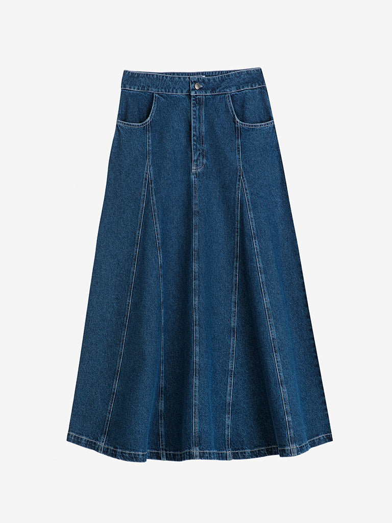 Bobo Choses Flared Skirt in Denim