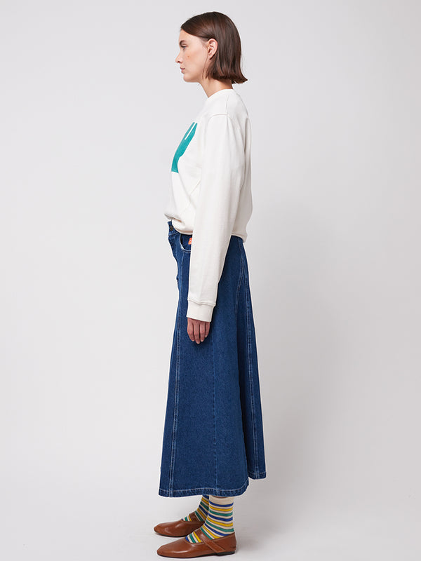 Bobo Choses Flared Skirt in Denim