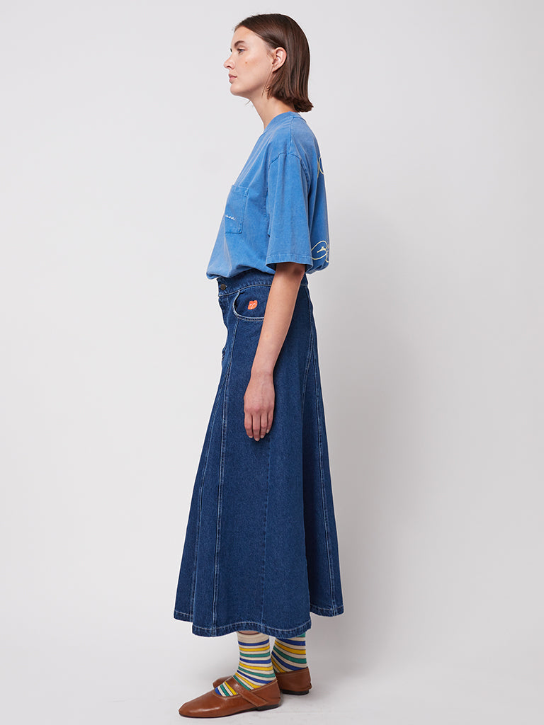 Bobo Choses Flared Skirt in Denim