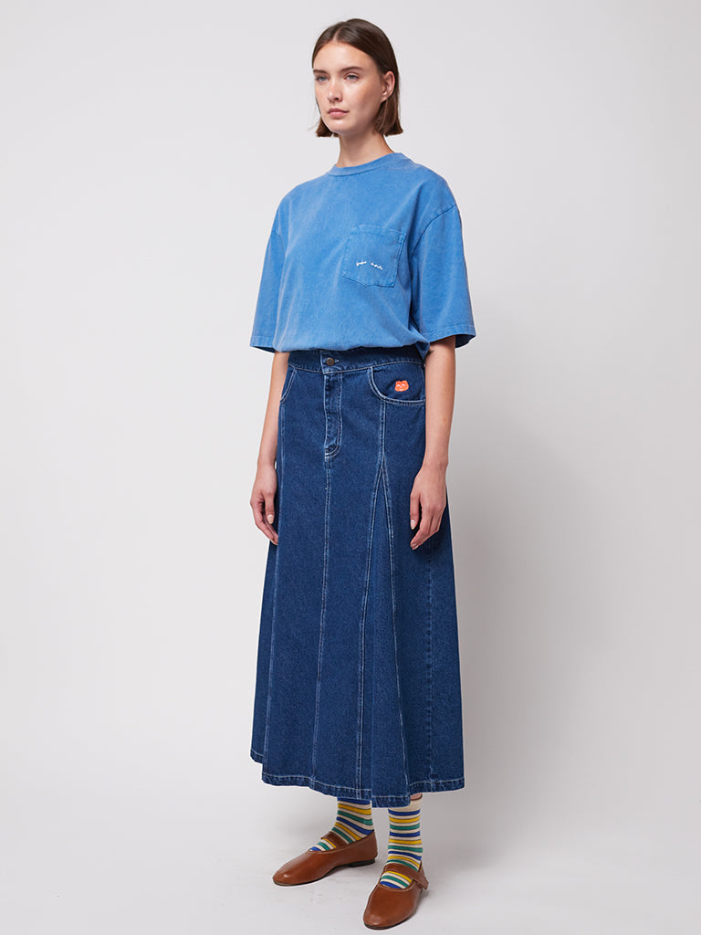 Bobo Choses Flared Skirt in Denim