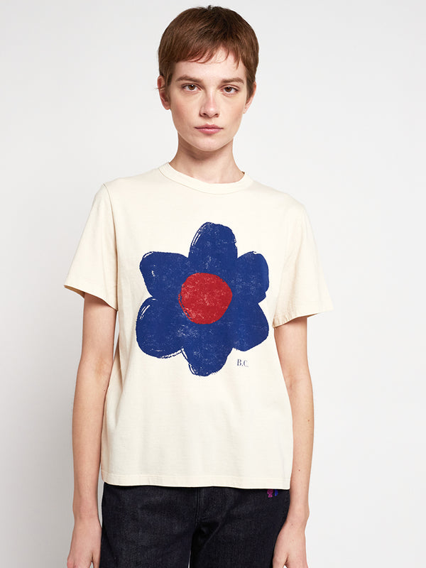 Bobo Choses Flower T-Shirt in Blue