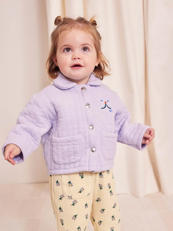 Bobo Choses Funny Face Quilt Sweat in Mauve