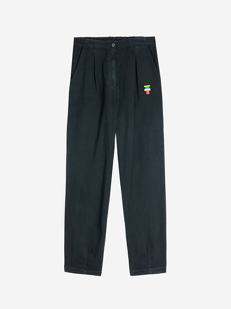 Bobo Choses Pleated Trousers in Charcoal