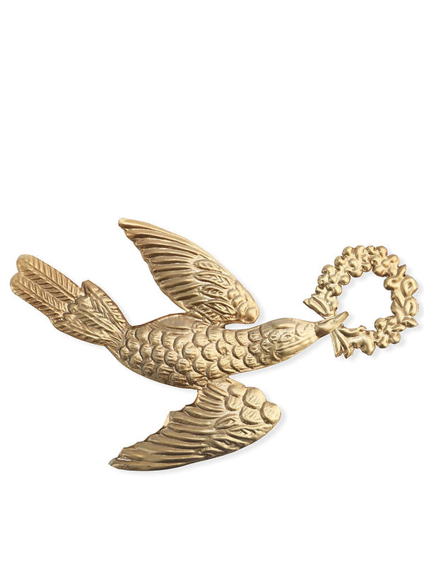 Boncoeurs Bird Ornament in Gold