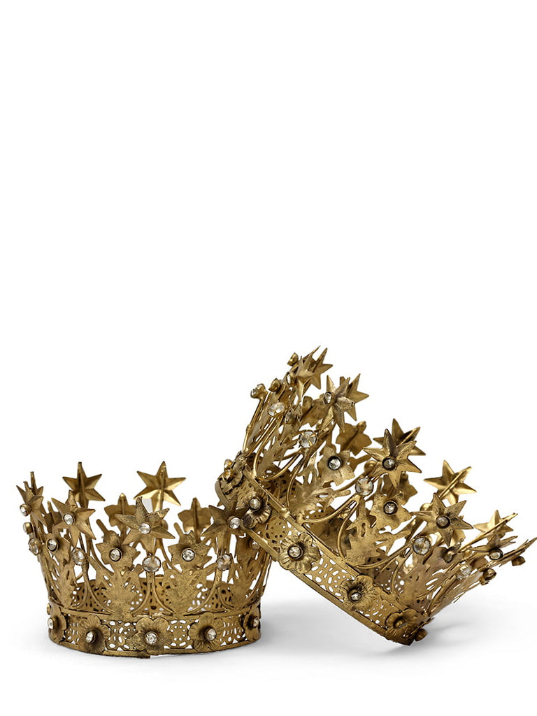 Boncoeurs Star Crowns Set in Gold