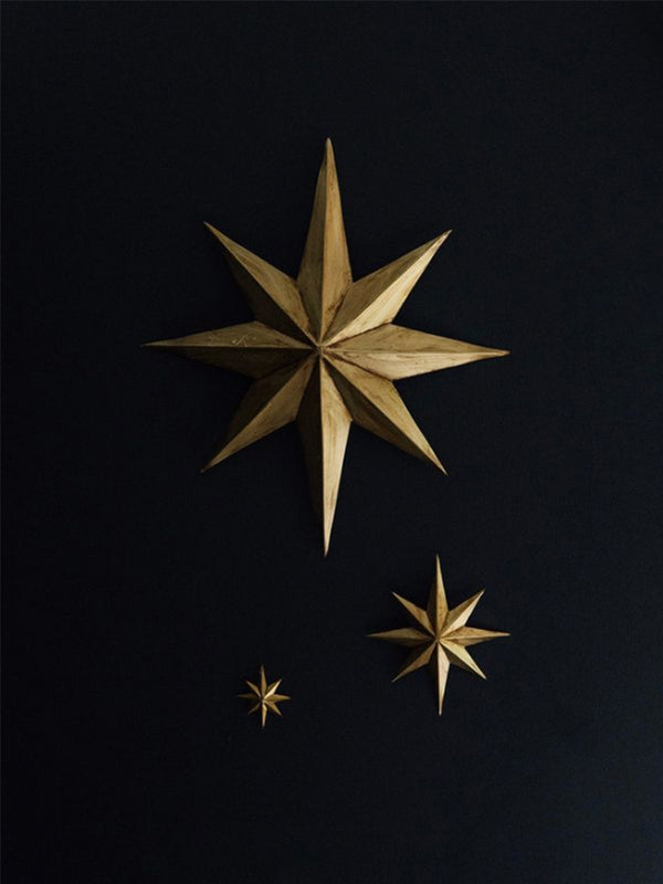Boncoeurs Small Shepherd's Star in Gold
