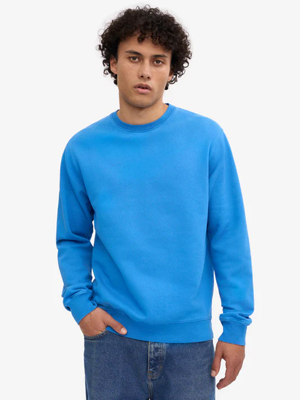 Colorful Standard Classic Organic Sweatshirt in Pacific Blue