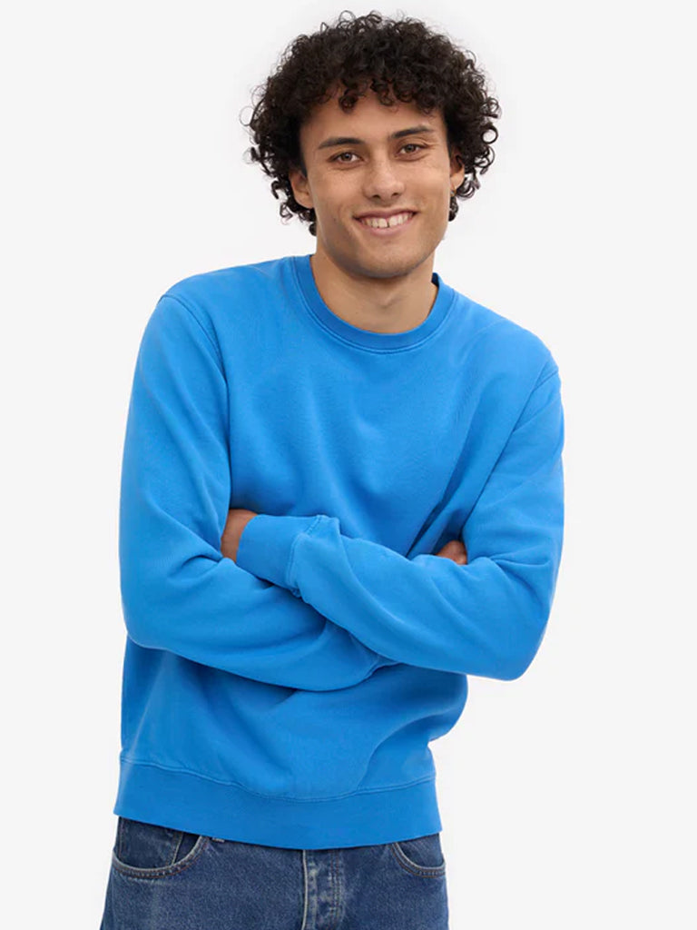 Colorful Standard Classic Organic Sweatshirt in Pacific Blue