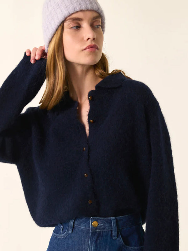 Des Petits Hauts Anouk Cardigan in Marine