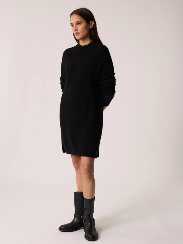 Des Petit Hauts Bemilie Knitted Dress in Black