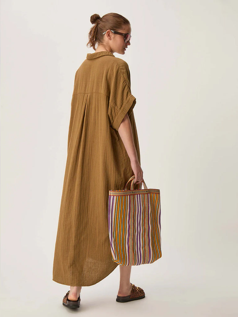 Des Petits Hauts Sophane Shirt Dress in Olive