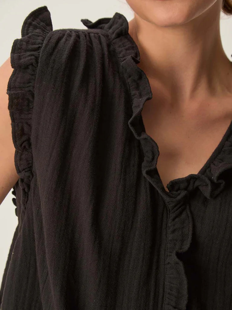 Des Petits Hauts Soprano Top in Black