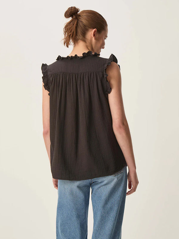 Des Petits Hauts Soprano Top in Black