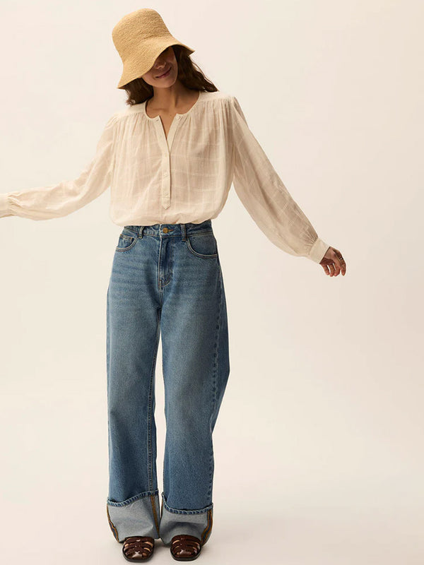 Des Petits Hauts Toledo Blouse in Ecru